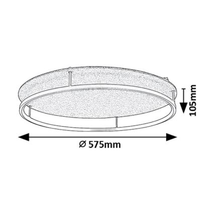 Rabalux - LED laelamp LED/40W/230V 3000/4000K läbimõõt 57,5 cm