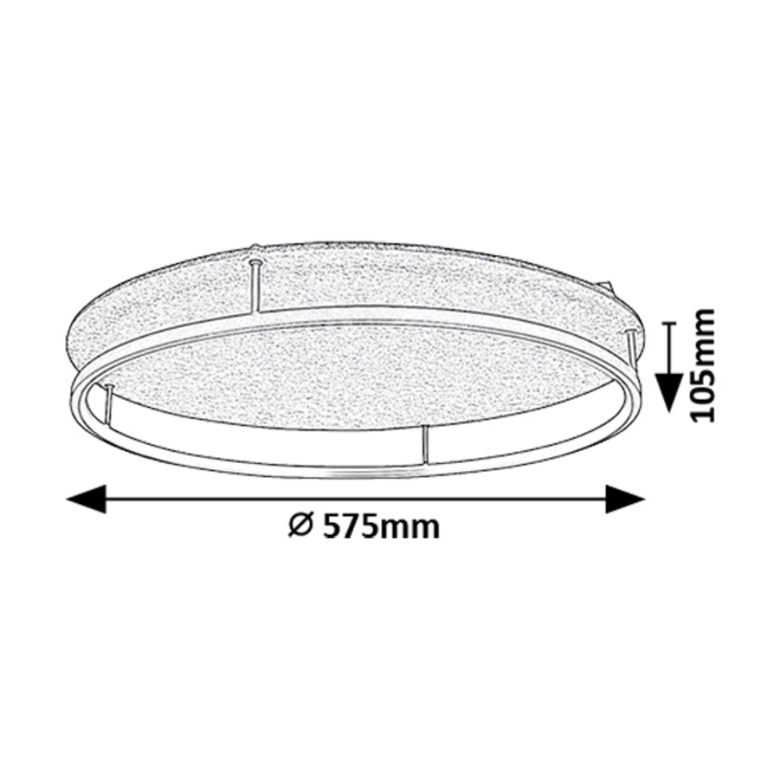 Rabalux - LED laelamp LED/40W/230V 3000/4000K läbimõõt 57,5 cm