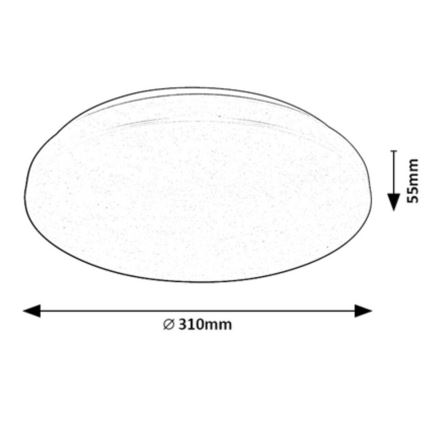 Rabalux - RGB LED Hämardatav laevalgusti LED/24W/230V Wi-Fi Tuya 3000-6500K 31 cm