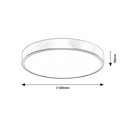 Rabalux - LED Hämardatav laevalgusti LED/60W/230V 3000-6000K + kaugjuhtimispult