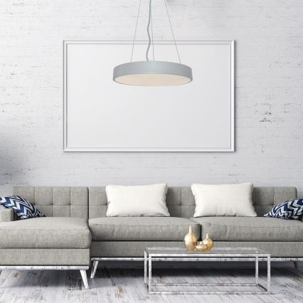 Rabalux - LED Hämardatav lühter LED/60W/230V hõbedane 3000-6000K + kaugjuhtimispult