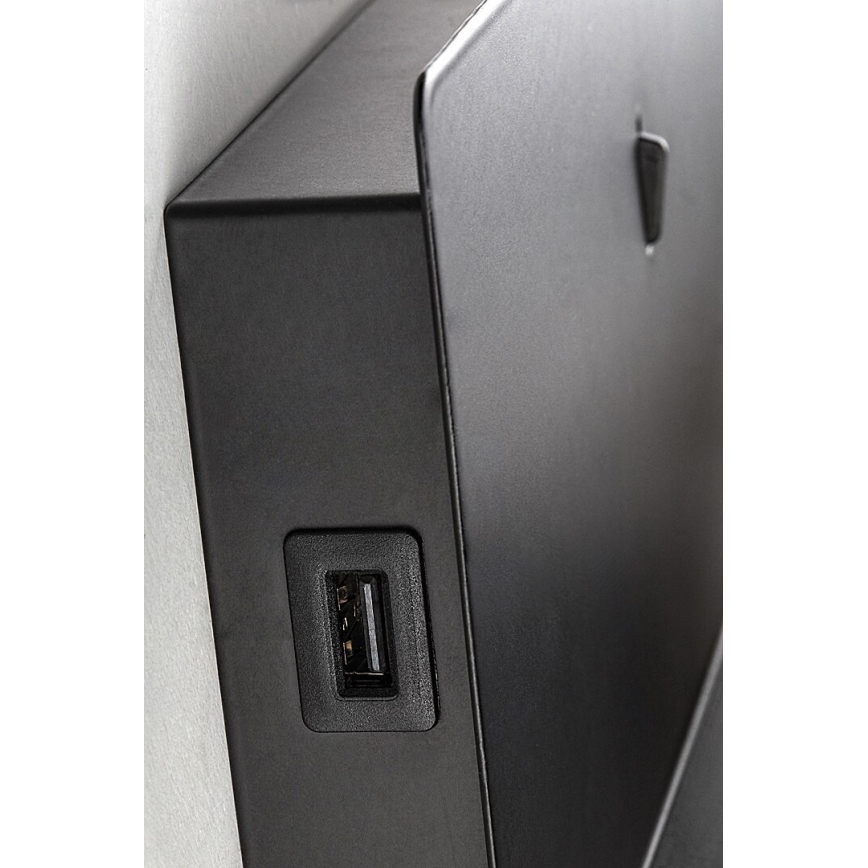 Rabalux - LED Riiuliga seinavalgusti ja USB portem LED/6W/230V 3000K