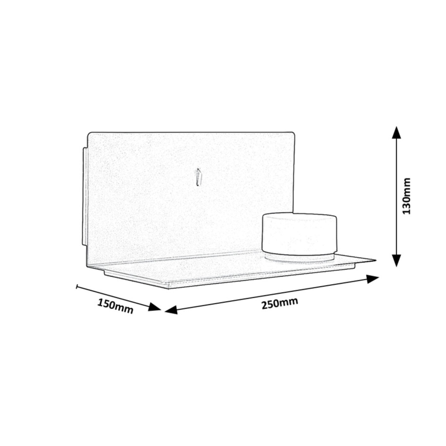 Rabalux - LED Riiuliga seinavalgusti ja USB portem LED/6W/230V 3000K