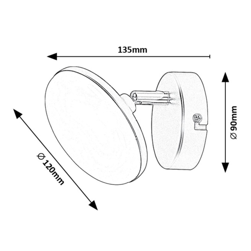 Rabalux - LED Seinavalgusti LED/4W/230V 3000K must