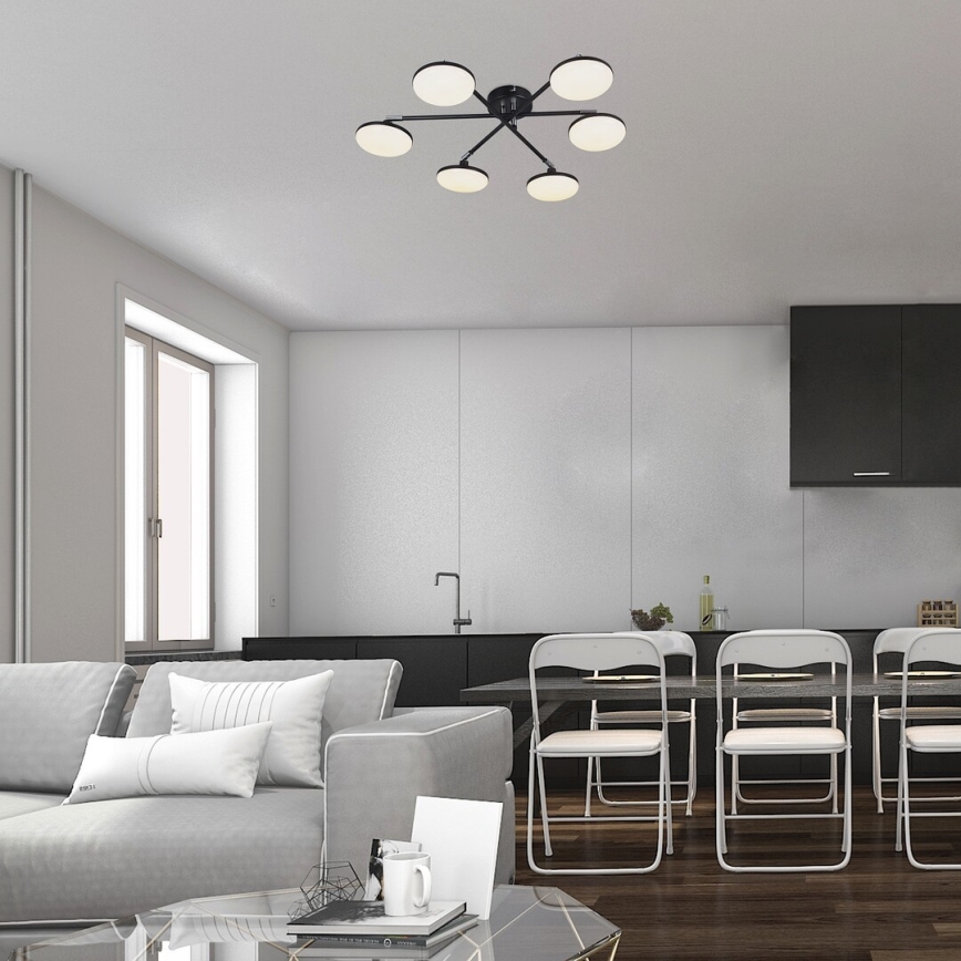 Rabalux - LED Pinnale kinnitatav lühter 6xLED/4W/230V 3000K must