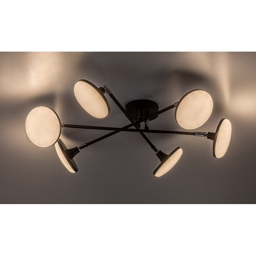 Rabalux - LED Pinnale kinnitatav lühter 6xLED/4W/230V 3000K must