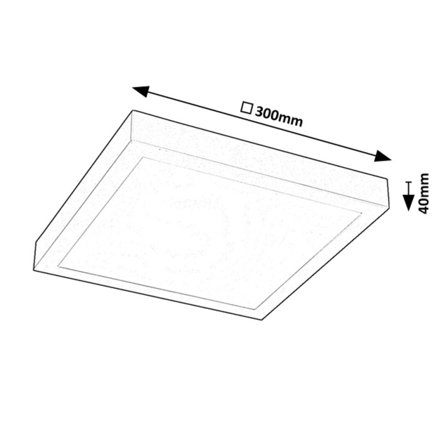 Rabalux - LED Pinnale kinnitatav valguspaneel LED/18W/230V 4000K 30x30 cm