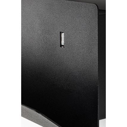 Rabalux - Seinavalgusti koos riiuliga ja USB port 1xGU10/25W/230V must