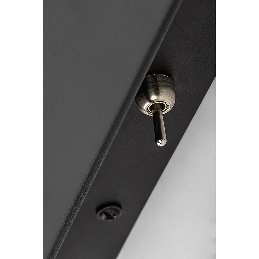 Rabalux - Seinavalgusti koos riiuliga ja USB port 1xGU10/25W/230V must