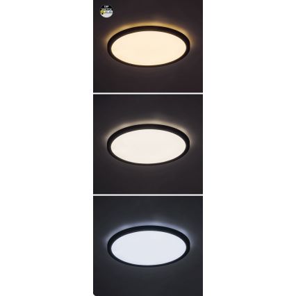 Rabalux - LED Laevalgusti LED/24W/230V 3000/4000/6000K d. 29 cm must