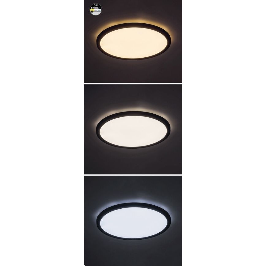 Rabalux - LED Laevalgusti LED/36W/230V 3000/4000/6000K d. 50 cm must