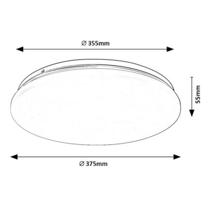 Rabalux - LED Laevalgusti LED/24W/230V 3000K 37 cm