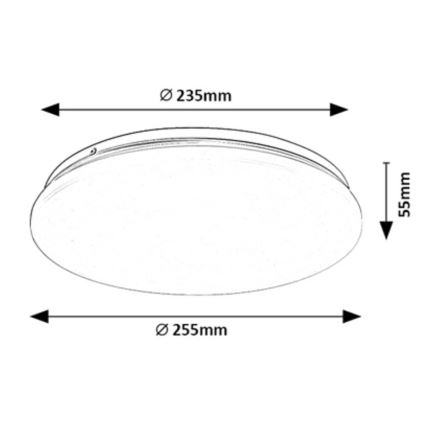 Rabalux - LED Laevalgusti LED/12W/230V 4000K 25 cm