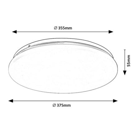 Rabalux - LED Laevalgusti LED/24W/230V 4000K 37 cm