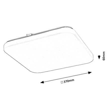 Rabalux - LED Laevalgusti LED/24W/230V 3000K 37x37 cm
