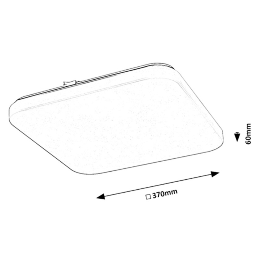 Rabalux - LED Laevalgusti LED/24W/230V 3000K 37x37 cm