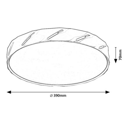 Rabalux - LED Laevalgusti LED/25W/230V 3000K valge d. 39 cm