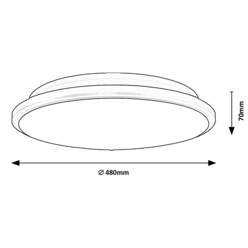 Rabalux - LED Laevalgusti LED/45W/230V 4000K hõbedane 48 cm