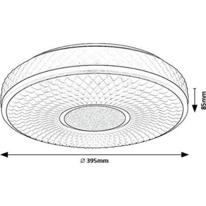 Rabalux - LED Laevalgusti LED/24W/230V 4000K d. 39 cm