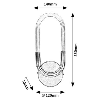 Rabalux - LED Seinavalgusti LED/9W/230V 4000K