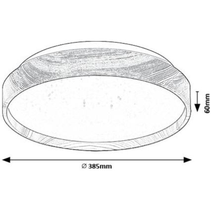 Rabalux - LED Laevalgusti LED/24W/230V 3000K d. 38 cm