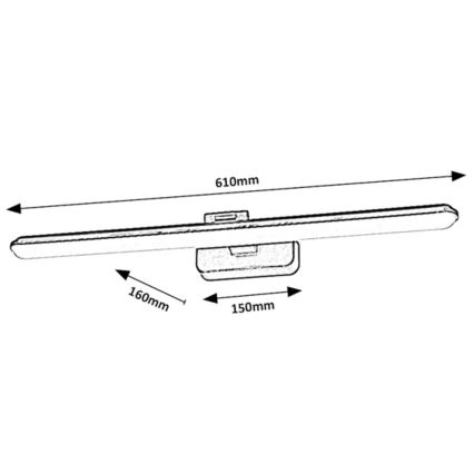 Rabalux - LED Pildivalgusti LED/15W/230V 4000K valge