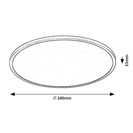 Rabalux - LED Hämardatav laevalgusti LED/15W/230V 3000K 24 cm