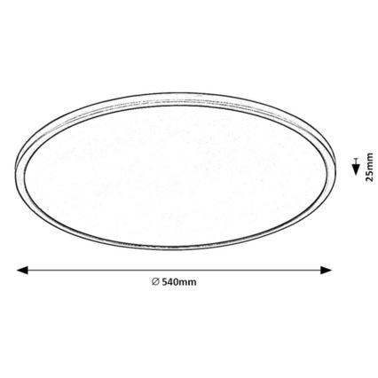 Rabalux - LED Hämardatav laevalgusti LED/36W/230V 3000K 54 cm