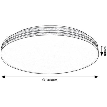 Rabalux - LED Laevalgusti LED/18W/230V 4000K d. 34 cm