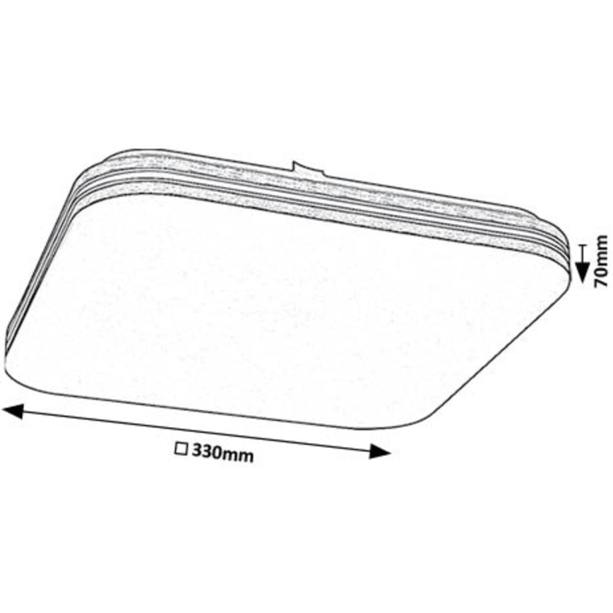 Rabalux - LED Laevalgusti LED/18W/230V 4000K 33x33 cm