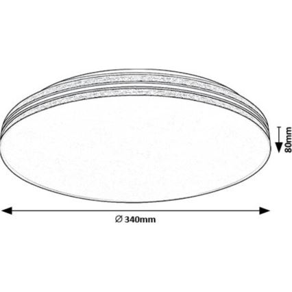 Rabalux - LED Laevalgusti LED/18W/230V 4000K d. 34 cm