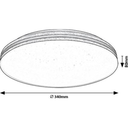 Rabalux - LED Laevalgusti LED/18W/230V 3000K d. 34 cm