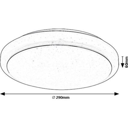 Rabalux - LED Laevalgusti LED/12W/230V 3000K d. 29 cm