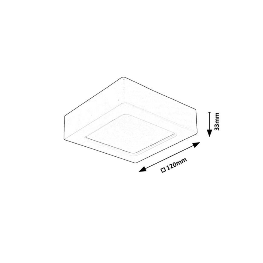 Rabalux - LED Laevalgusti LED/7W/230V 4000K 12x12 cm valge