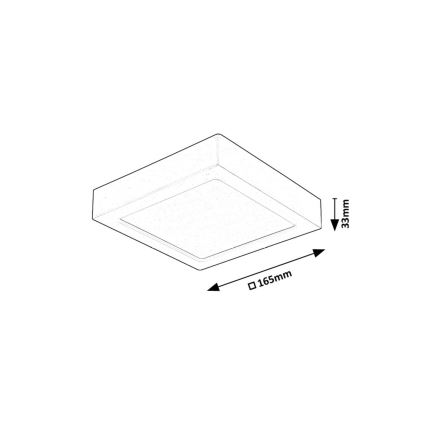 Rabalux - LED Laevalgusti LED/15W/230V 4000K 16x16 cm valge