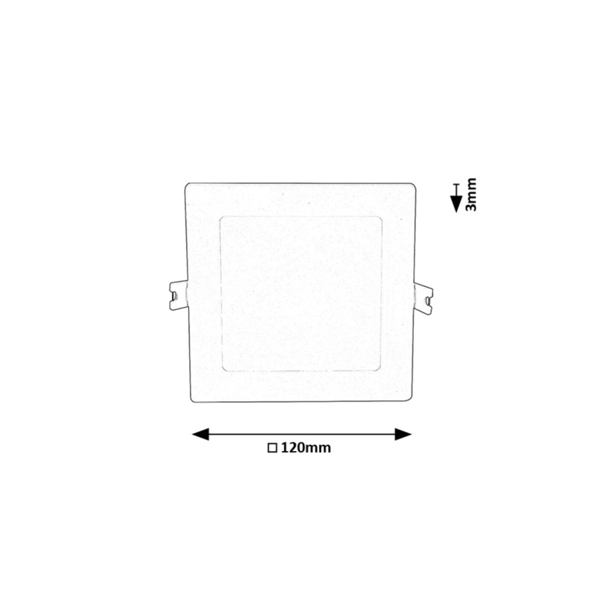 Rabalux - LED Süvistatav valgusti LED/6W/230V 3000K 12x12 cm valge