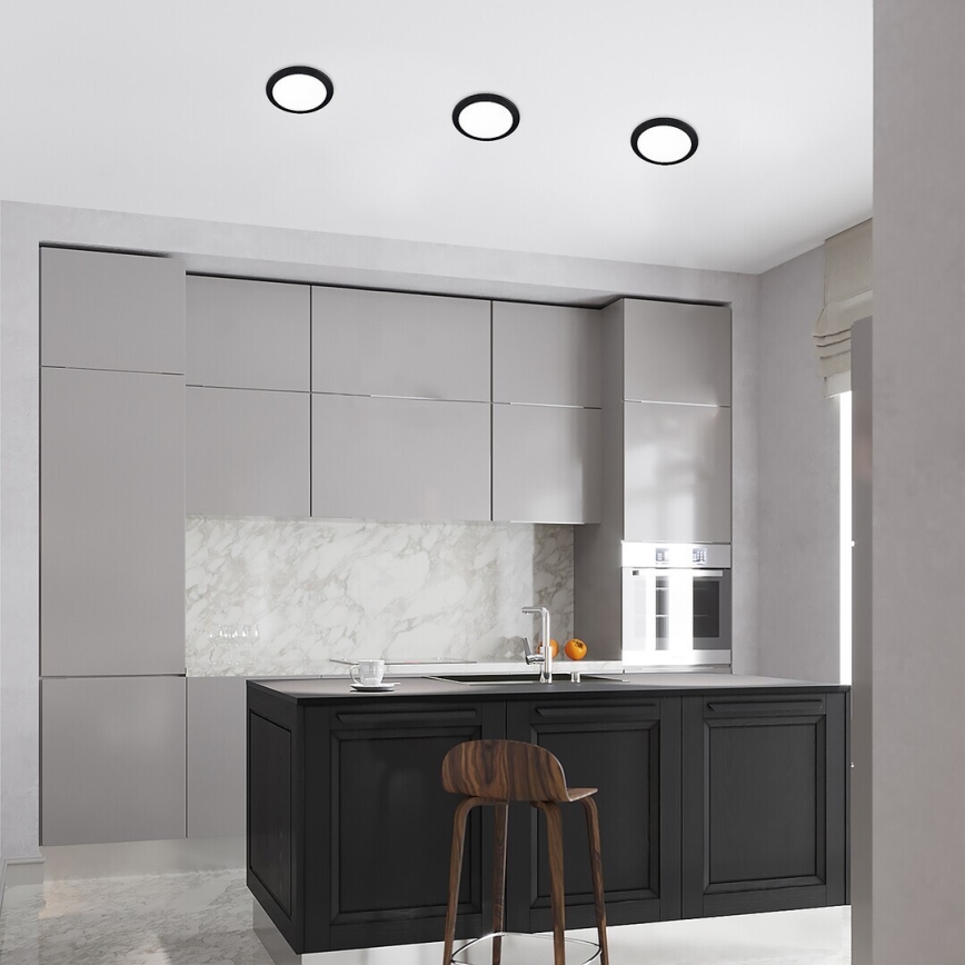 Rabalux - LED Süvistatav valgusti LED/3W/230V d. 9 cm must