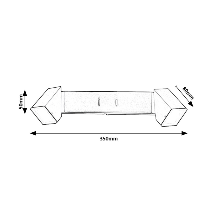 Rabalux - LED Seinavalgusti 2xLED/4W/230V 3000K
