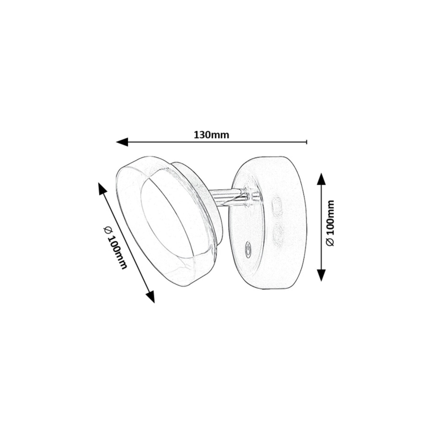 Rabalux - LED Hämardatav laetav seinavalgusti LED/2W/5V 3000K 1800 mAh