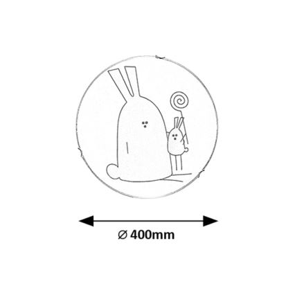 Rabalux - lastetoa laelamp 2xE27/60W/230V, läbimõõt 40 cm