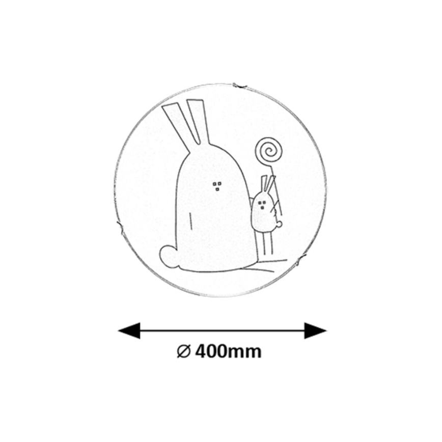 Rabalux - lastetoa laelamp 2xE27/60W/230V, läbimõõt 40 cm