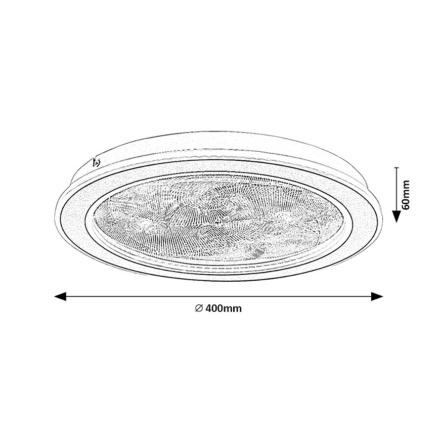 Rabalux - LED hämardatav laelamp LED/24W/230V 3000-6500K läbimõõt 40 cm + kaugjuhtimispult