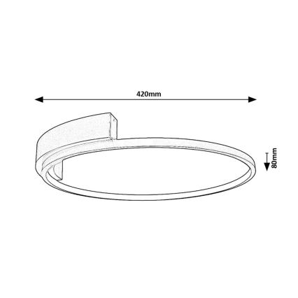 Rabalux - LED Laevalgusti LED/23W/230V