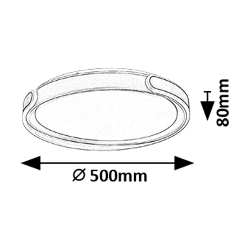 Rabalux - LED Hämardatav laevalgusti LED/48W/230V 3000-6500K + kaugjuhtimispult
