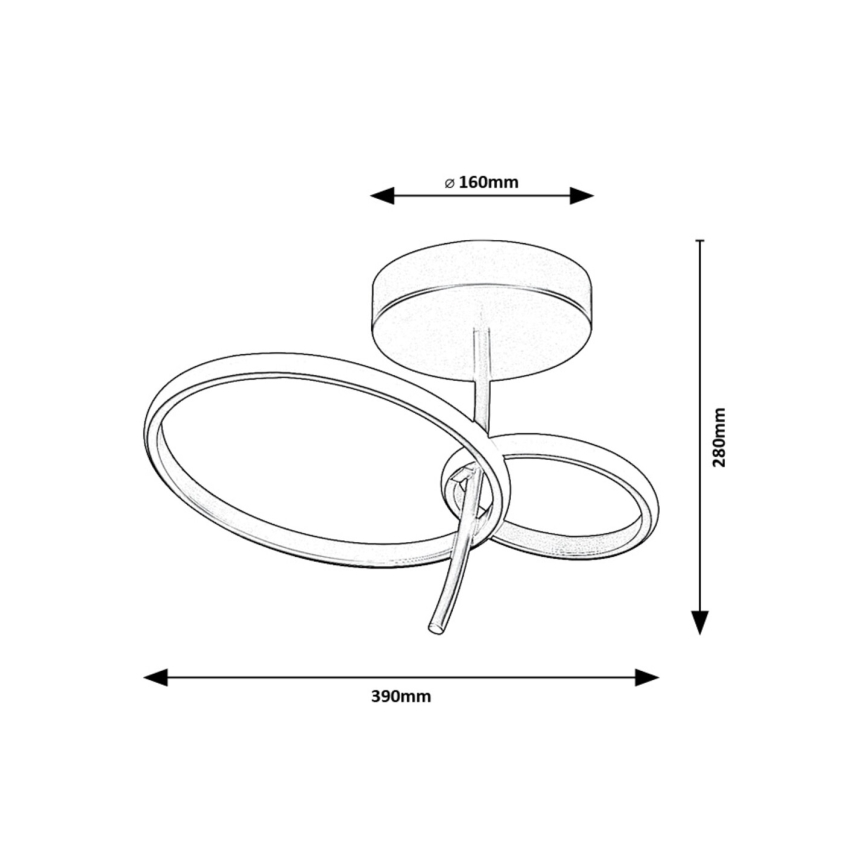 Rabalux - LED Ripplühter LED/24W/230V