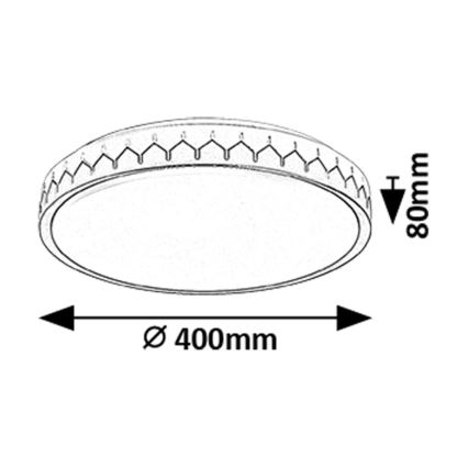 Rabalux - LED Hämardatav laevalgusti LED/24W/230V 3000-6500K + kaugjuhtimispult