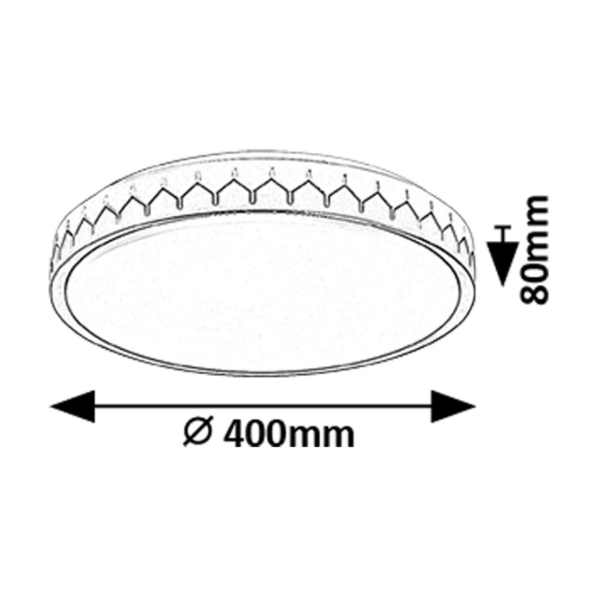 Rabalux - LED Hämardatav laevalgusti LED/24W/230V 3000-6500K + kaugjuhtimispult