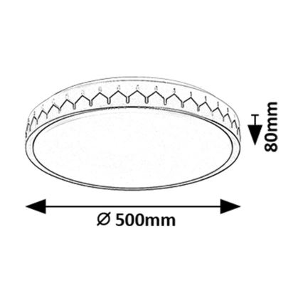 Rabalux - LED Hämardatav laevalgusti LED/48W/230V 3000-6500K + kaugjuhtimispult