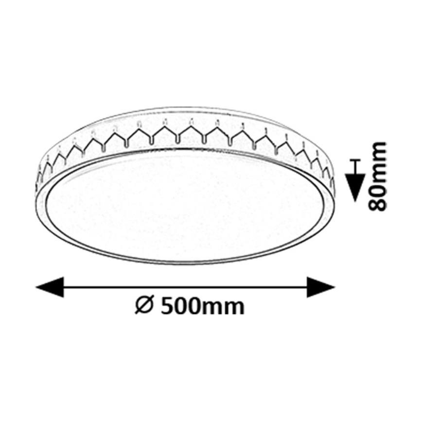 Rabalux - LED Hämardatav laevalgusti LED/48W/230V 3000-6500K + kaugjuhtimispult