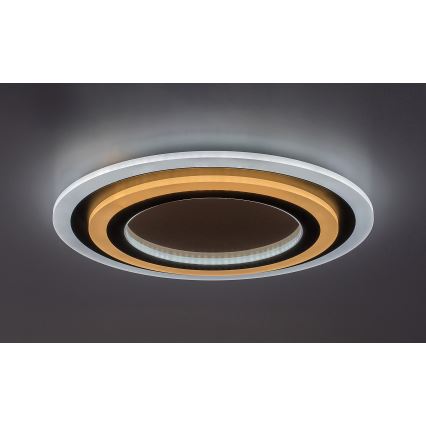 Rabalux - hämardatav LED-laelamp LED/56W/230V 3000/4000/6000K mattkroom/must + kaugjuhtimispult läbimõõt 45 cm